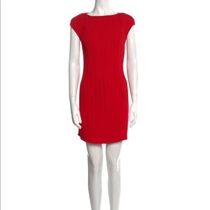 Maje Bateau Neckline Mini Dress